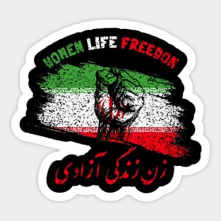 Womens Woman Life Freedom Zan Zendegi Azadi Iran Sticker